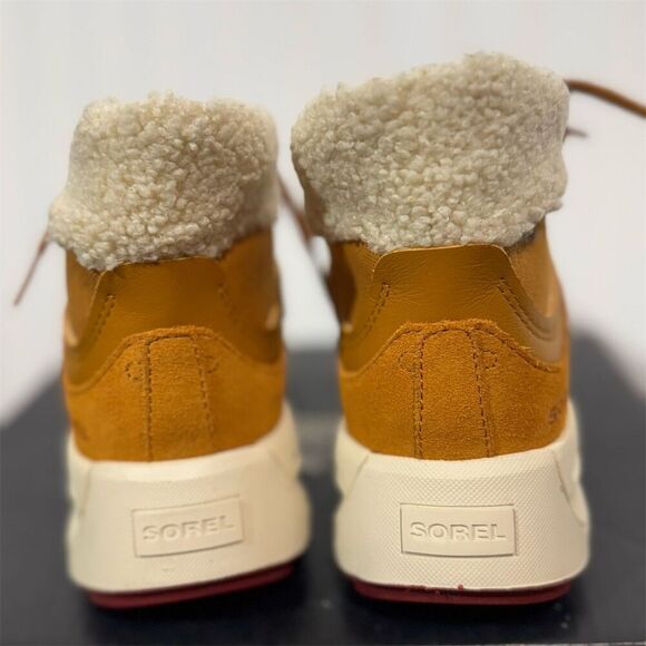 Sorel x Calia ONA 503 Mid Cozy Womens 7 Canyon Gold Waterproof Sneaker Boots NIB - Picture 7 of 9